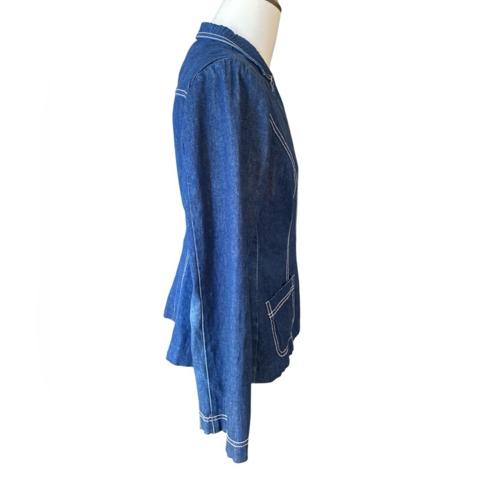 BCBG vintage Jean jacket SZ LRG - Picture 5 of 9